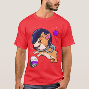 Camiseta Orgulho Demisético do Astronauta Corgi