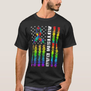 Camiseta Orgulho do Autismo Conscientização do Pai Autista