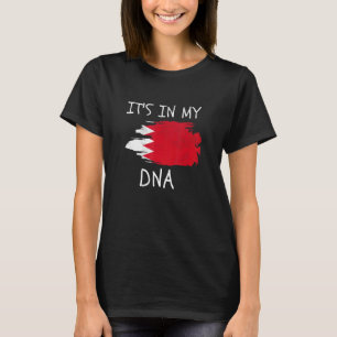 Camiseta Orgulho do Bahrein Está no Meu DNA Bandeira do Bah