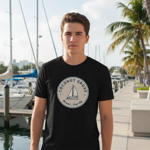 Camiseta Orgulho do Bairro Costeiro Coconut Grove Miami