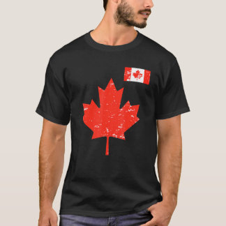 Camiseta Orgulho do Canadá - Folha de Maple Canadense e Ban