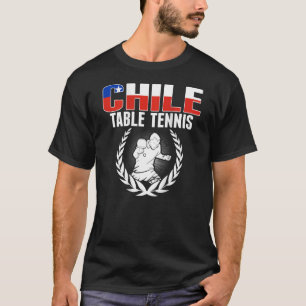 Camiseta Orgulho do Chile Mesa Tênis Ping Pong Suppor