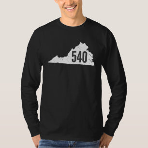 Camiseta Orgulho do Contorno do Estado do Código de Área 54