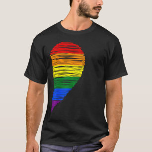 Camiseta Orgulho do Dia do Casal Coração LGBT Correspondent