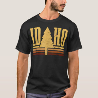 Camiseta Orgulho do Estado da Árvore Vintage de Idaho Acamp