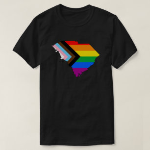 Camiseta Orgulho do Estado da Carolina do Sul LGBTQ Progres
