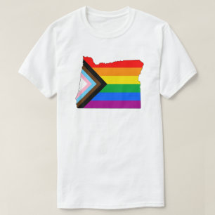 Camiseta Orgulho do Estado de Oregon LGBTQ Progresso Orgulh