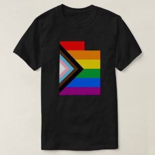Camiseta Orgulho do Estado de Utah LGBTQ Progress Pride
