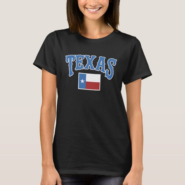 Camiseta Orgulho do Estado do Texas Flag USA (Frente)