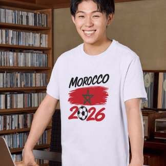 Camiseta Orgulho do Fã de Futebol Marrocos 2026