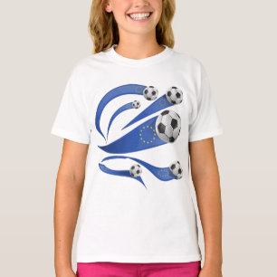 Camiseta Orgulho do Futebol Europeu Swoosh Dinâmico e Estre