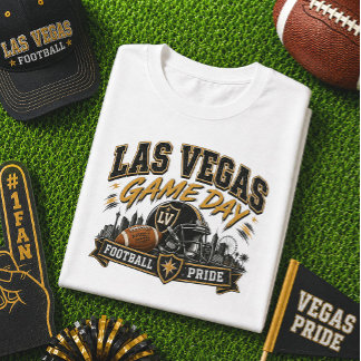 Camiseta Orgulho do Futebol no Dia de Jogo de Las Vegas