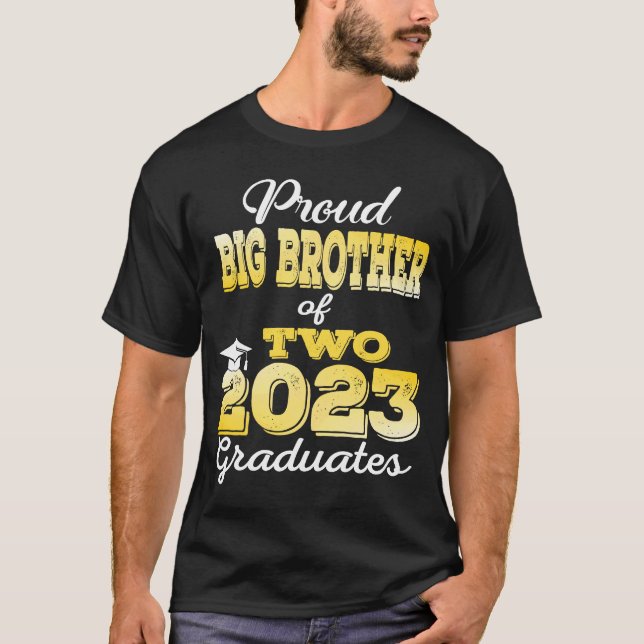 Camiseta Orgulho do Grande Irmão de Dois Formandos 2023 Cla (Frente)
