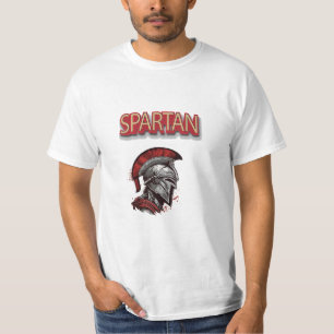 Camiseta Orgulho do Guerreiro - Capacete Espartano com Plum