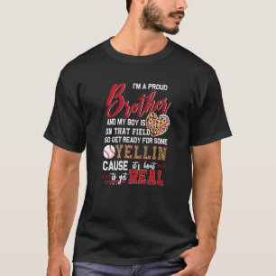 Camiseta Orgulho do Irmão Beisebol Matando 1 Família Baseba