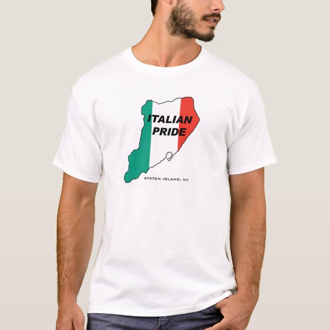 Camiseta Orgulho do italiano de Staten Island (Frente)