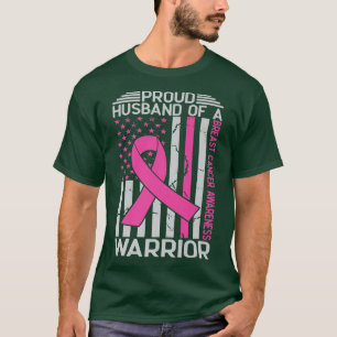 Camiseta Orgulho do marido de uma consciência de Cancer de