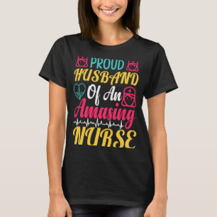 Camiseta Orgulho do marido de uma enfermeira maluca 2