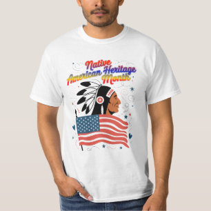 Camiseta Orgulho do Mês do Patrimônio Nativo Americano