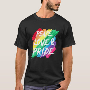 Camiseta Orgulho do Orgulho de Paz Gay Rainbow Lgbt Pride M