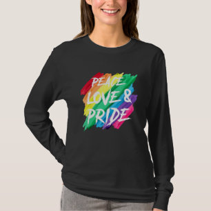 Camiseta Orgulho do Orgulho de Paz Gay Rainbow Lgbt Pride M