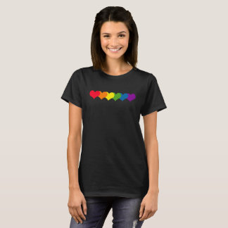 Camiseta Orgulho do orgulho gay | LGBTQ dos corações do