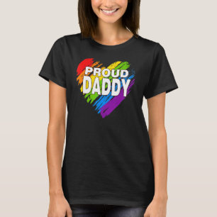 Camiseta Orgulho do Pai Lgbt Gay do Arco-Íris Orgulho do Pa