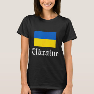 Camiseta Orgulho do País de Futebol da Ucrânia Vintage