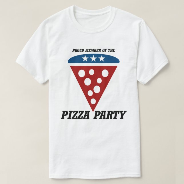 Camiseta Orgulho do Partido Pizza (Frente do Design)