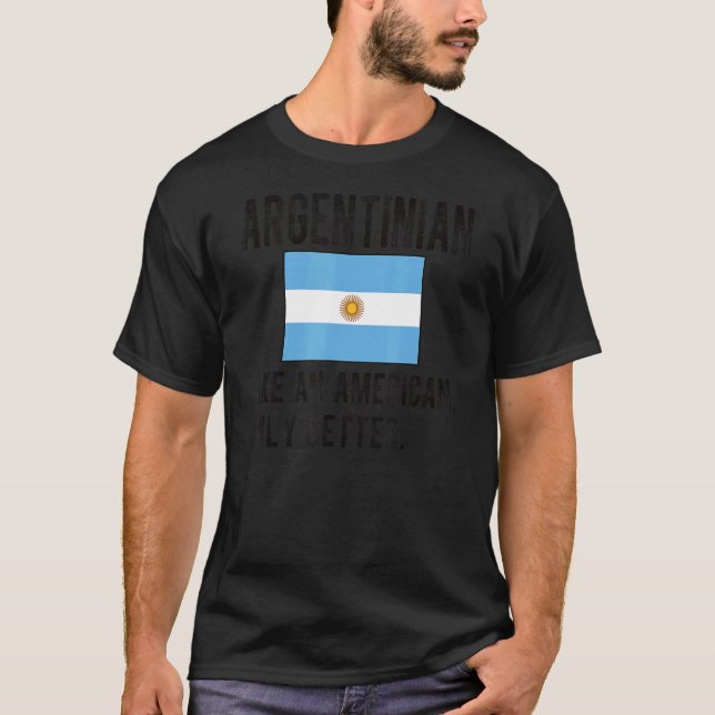 Camiseta Orgulho do pavilhão argentino Nascer argentino (Frente)