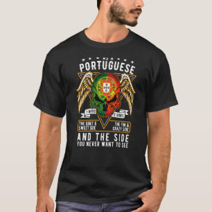 Camiseta Orgulho do Pavilhão do Crânio Português Patrimônio