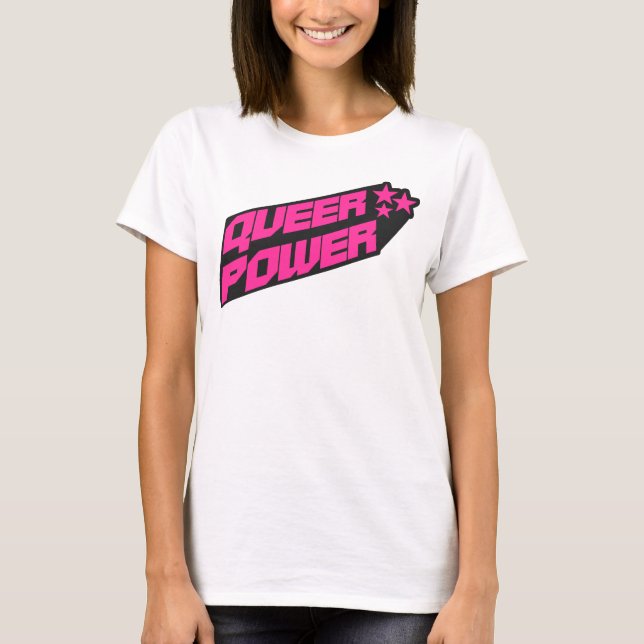 Camiseta Orgulho do Poder Queer Y2K (Frente)