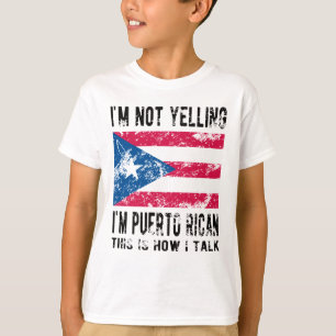 Camiseta Orgulho do Porto Rico Raiz Porto Rico Herança Ban