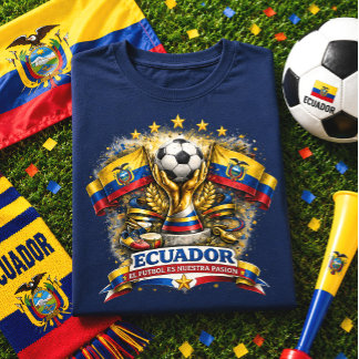 Camiseta Orgulho do Torcedor de Futebol do Equador
