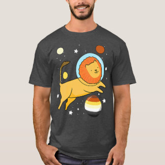 Camiseta Orgulho do Urso Gay do Astronauta do Leão