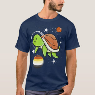 Camiseta Orgulho do Urso Gay do Astronauta Turtle