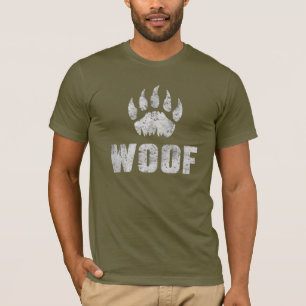 Camiseta Orgulho do Urso Gay pata de urso angustiado WOOF !