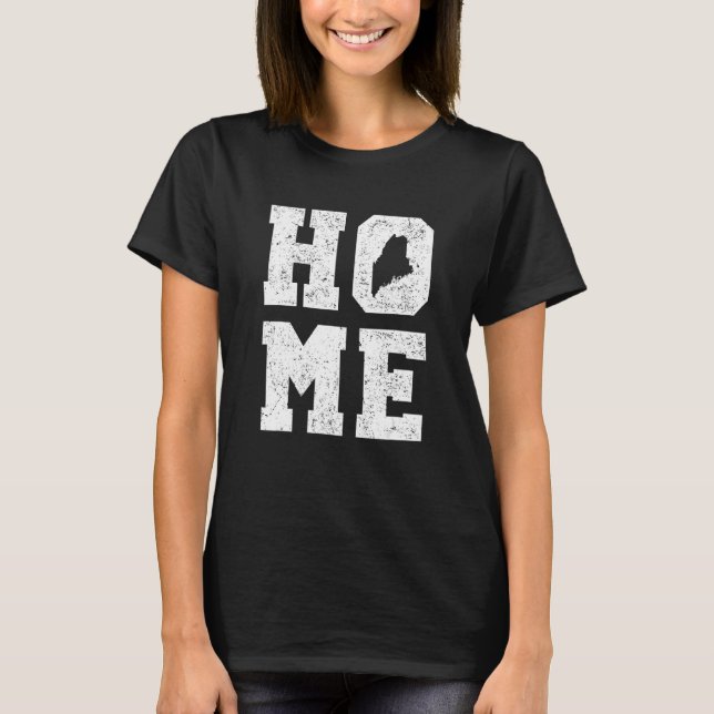 Camiseta Orgulho Doméstico do Mapa do Estado dos EUA (Frente)