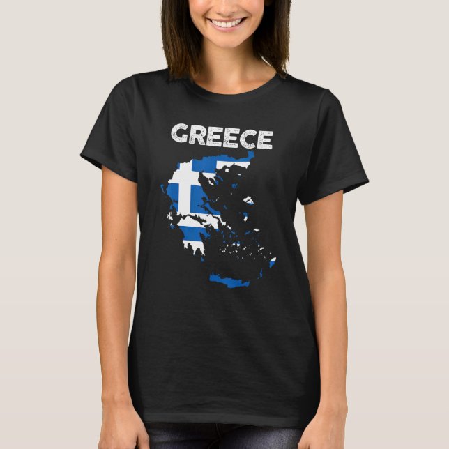 Camiseta Orgulho E Patriótica Grécia Grega De Raízes Gregas (Frente)