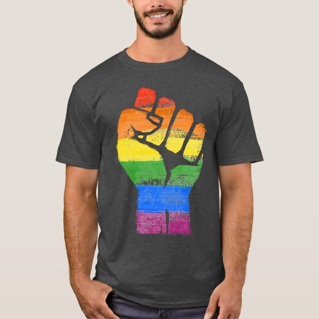 Camiseta Orgulho e poder de LGBT (Frente)