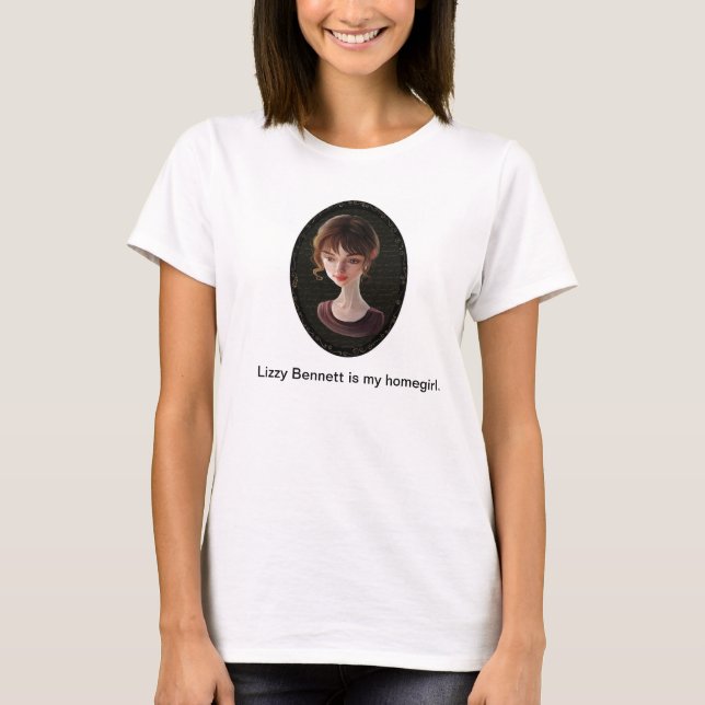 Camiseta Orgulho e Preconceito Jane Austen Tshirt (Frente)