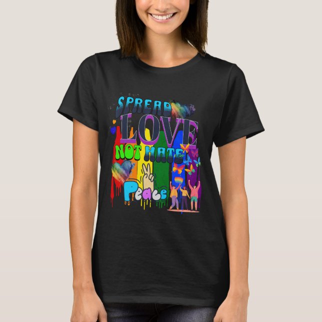 Camiseta Orgulho | Espalhe Amor Não Ódio (Frente)