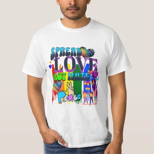 Camiseta Orgulho | Espalhe Amor Não Ódio (Frente)
