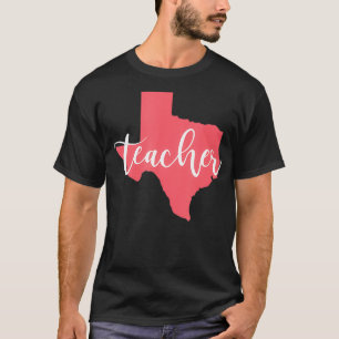 Camiseta Orgulho Estatal de Professores do Texas por Mulher