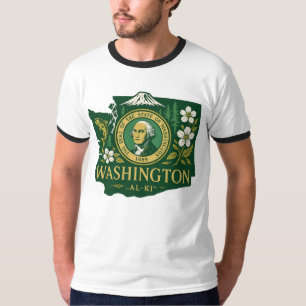 Camiseta Orgulho estatal de Washington