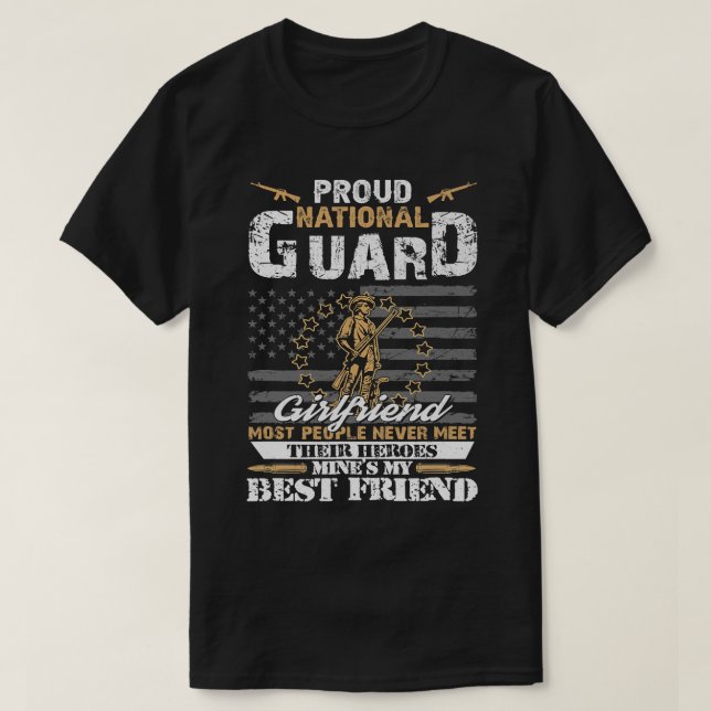 Camiseta Orgulho Exército Nacional Guarda de Bandeiras de N (Frente do Design)