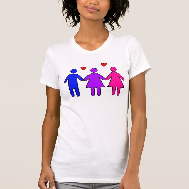 Camiseta Orgulho fêmea bissexual (Frente)