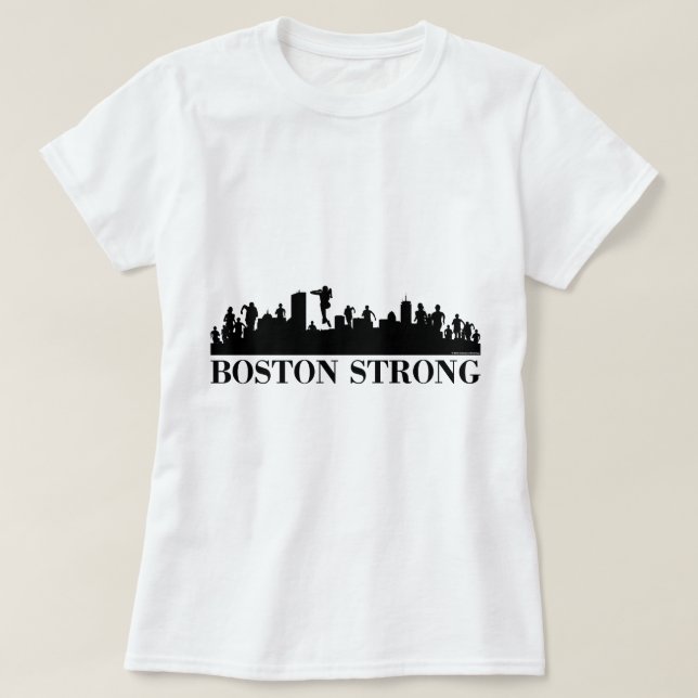 Camiseta Orgulho forte de Boston (Frente do Design)