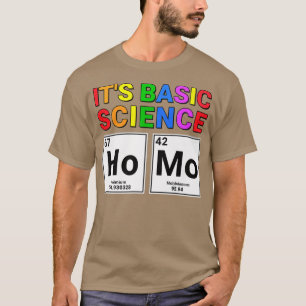 Camiseta Orgulho gay Ally Homo É Ciência Básica Periódica T