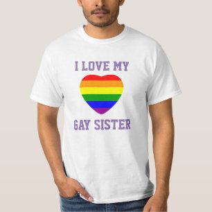 Camiseta Orgulho Gay Apoio Eu Amo Minha Irmã Gay